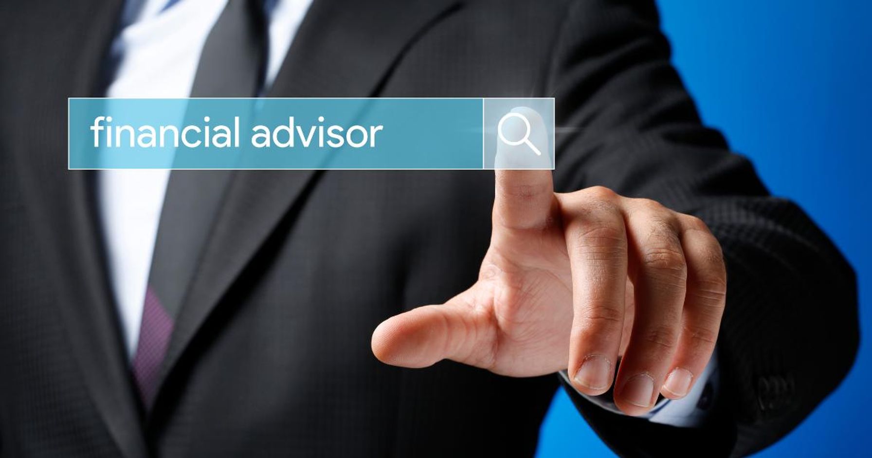 Financial advisor consulting with clients